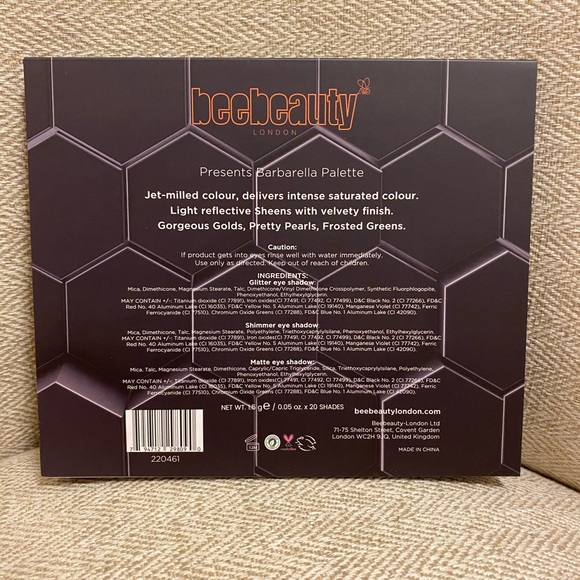 NWT BeeBeauty London Barbarella Eyeshadow Palette - Picture 4 of 4